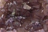 Cubic Purple Fluorite with Phantoms - Yaogangxian Mine #162009-2
